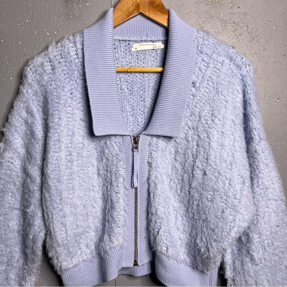 Anthropologie Brushed Sweater Cardigan Wool Blend. Size Medium Petite - Picture 8 of 15